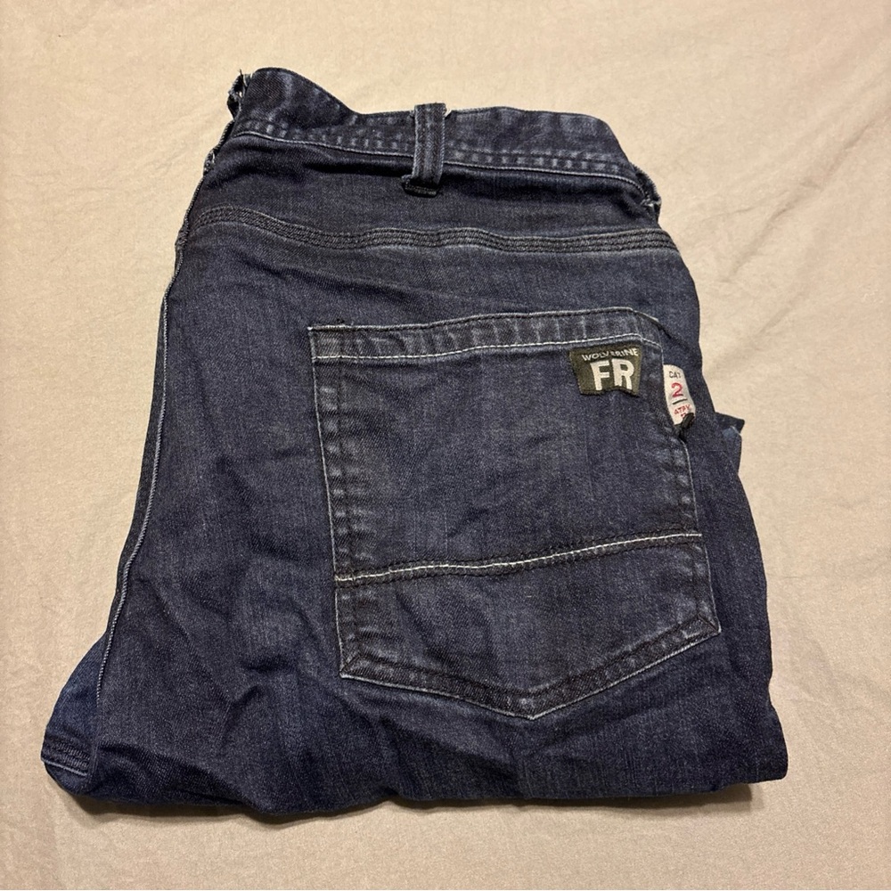 Wolverine fire resistant cat 2 Men's Deep Indigo Relaxed Jeans